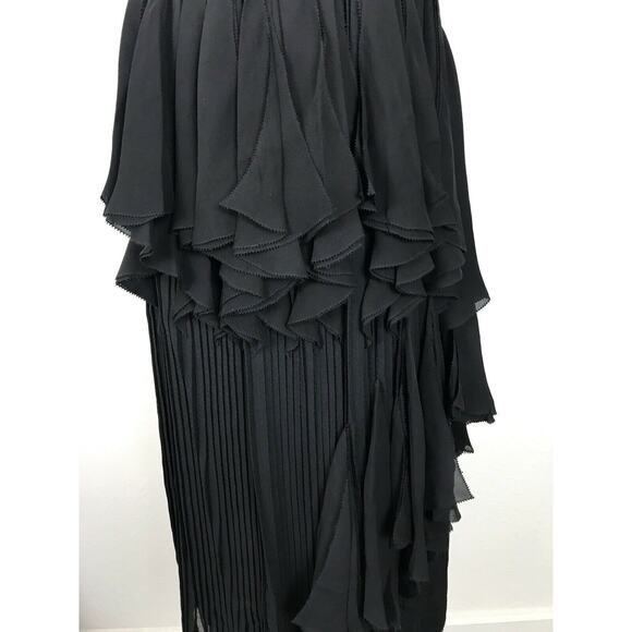 Max Azria Pleated Ruffled Strapless Dress - Picture 4 of 10